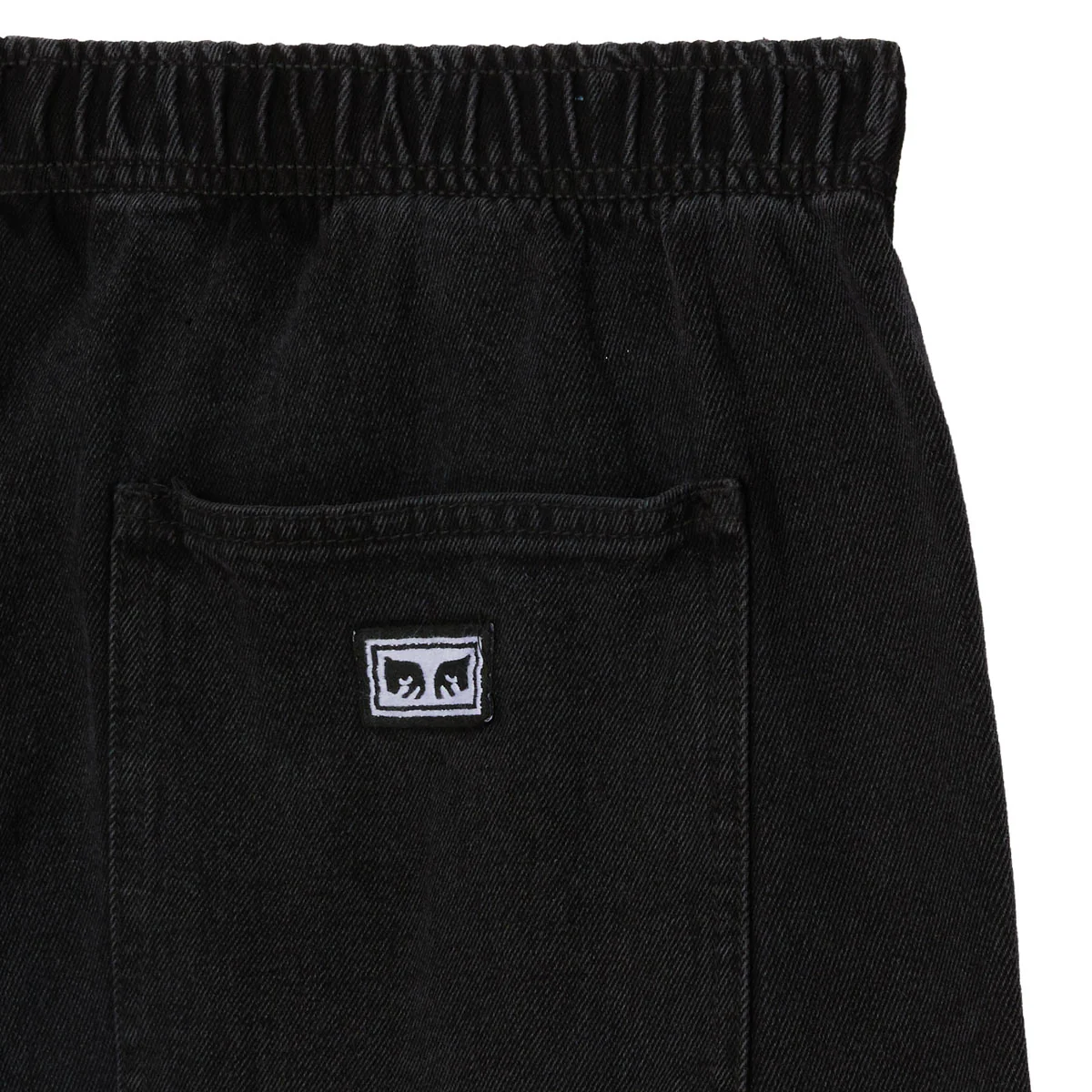 Obey Easy Denim Shorts - Washed Black - Image 3