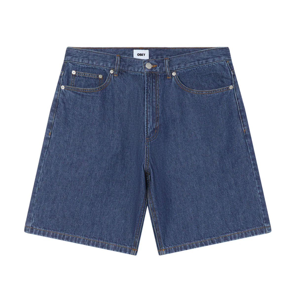 Obey Emerson Denim Shorts - Stone Wash