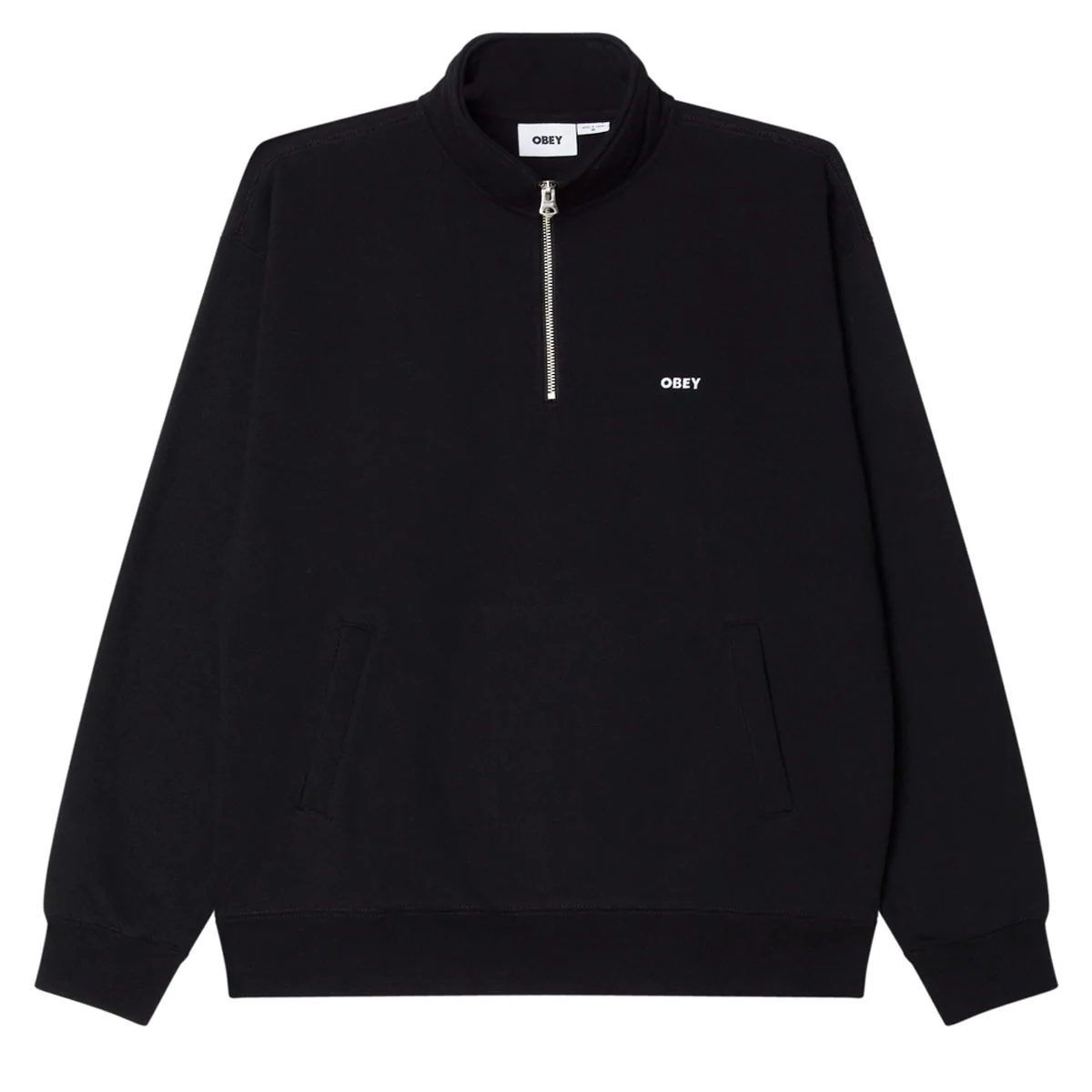 Obey Established Works Bold Mock Sweatshirt - Black