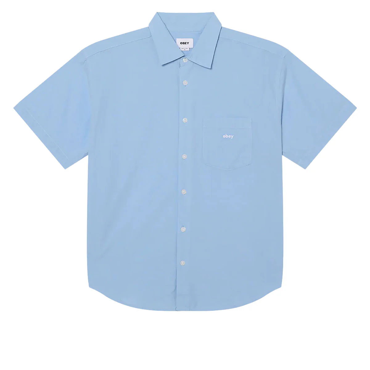 Obey Jamie Woven Shirt - Sky Blue Multi