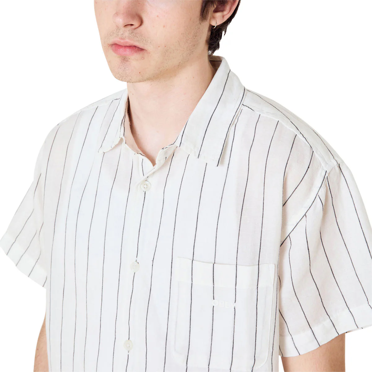 Obey Joe Woven Shirt - White Multi - Image 5