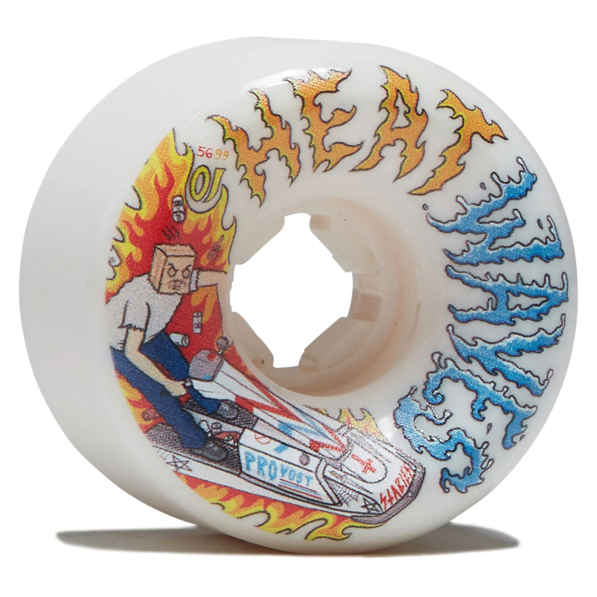 OJ Collin Provost Elite Full Combo 99a Skateboard Wheels - White - 56mm