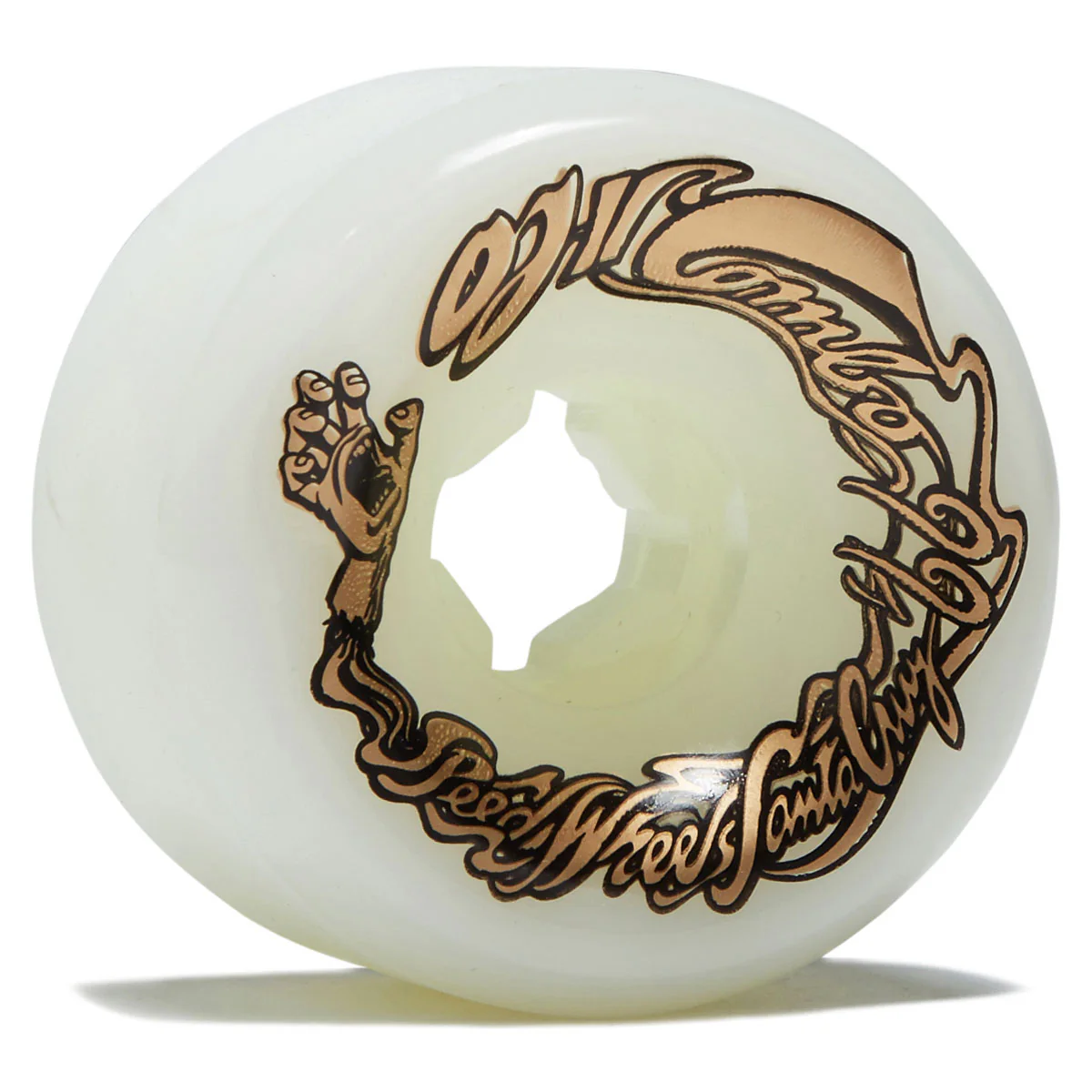 OJ Combos 99a Skateboard Wheels - Gold/White - 60mm