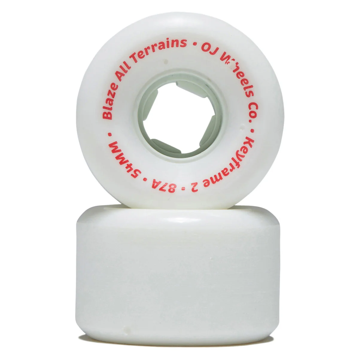 OJ Keyframe 2 87a Skateboard Wheels - White - 54mm - Image 2