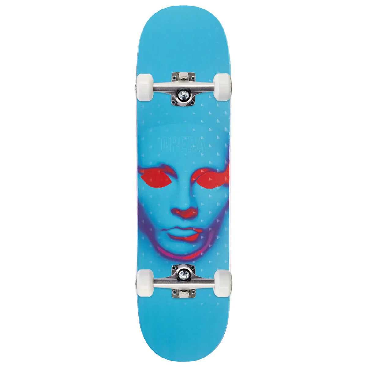 Opera Face EX7 Skateboard Complete - Holographic Blue - 8.25"