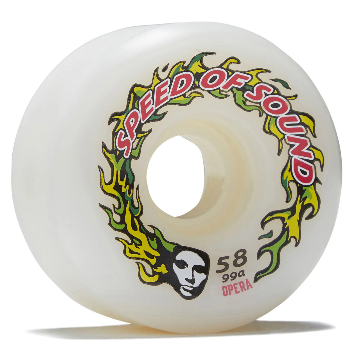 Opera SOS Fire Mask Hardline Conical 99a Skateboard Wheels - Candle White - 58mm