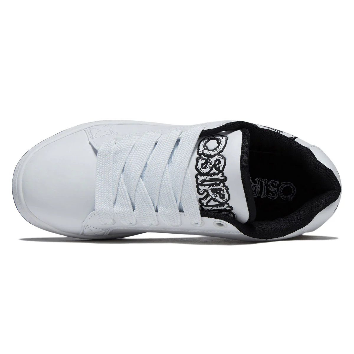 Osiris Troma Alt Shoes - White/Black/Skull - Image 3