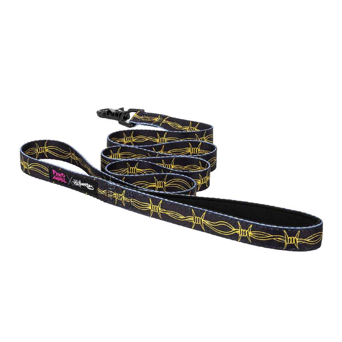 Party Animal x Tim Hendricks Barbwire Dog Leash - Black