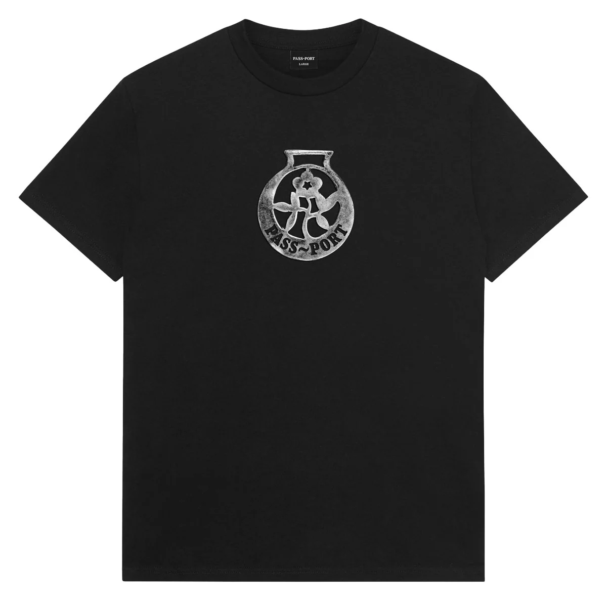 Passport Brass T-Shirt - Black