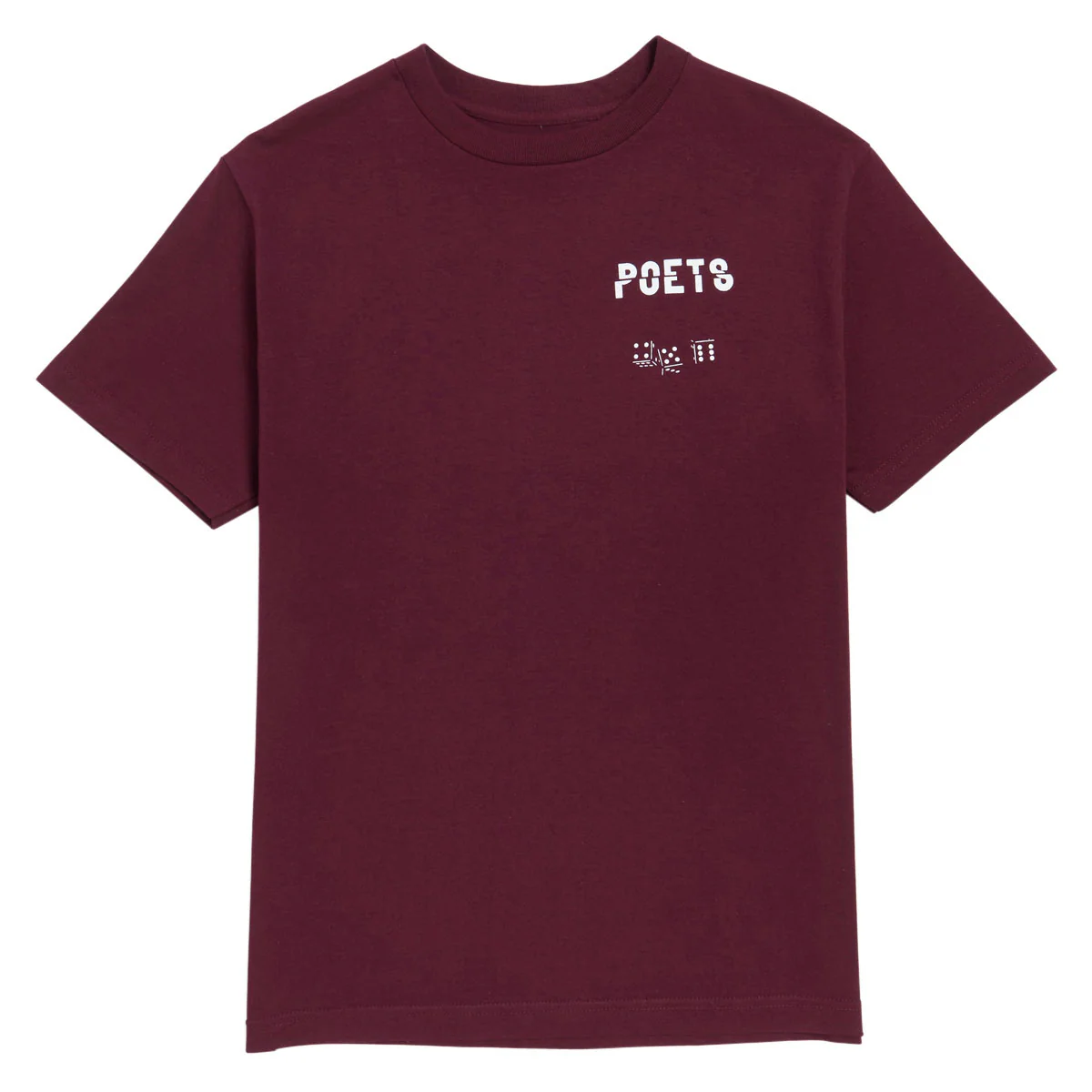Poets Cee-Lo Screened T-Shirt - Burgundy