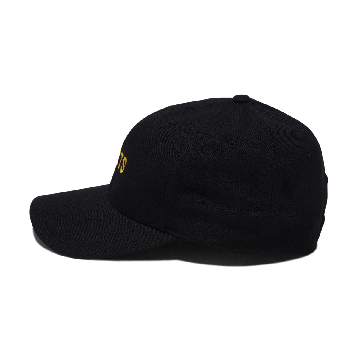 Poets Embroidered Cloth Snapback Hat - Black - Image 3