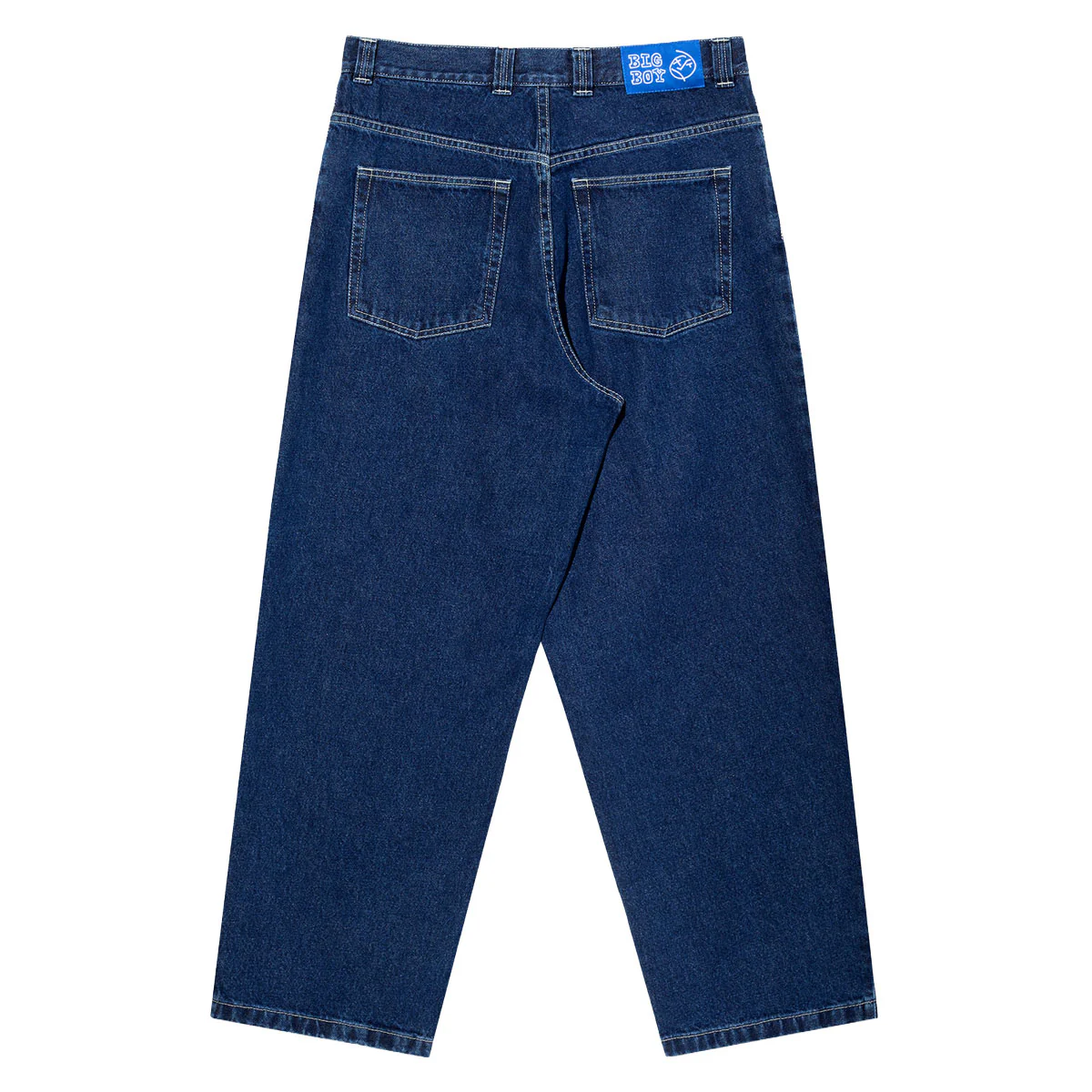 Polar Big Boy Jeans - Dark Blue/White Stitching - Image 2