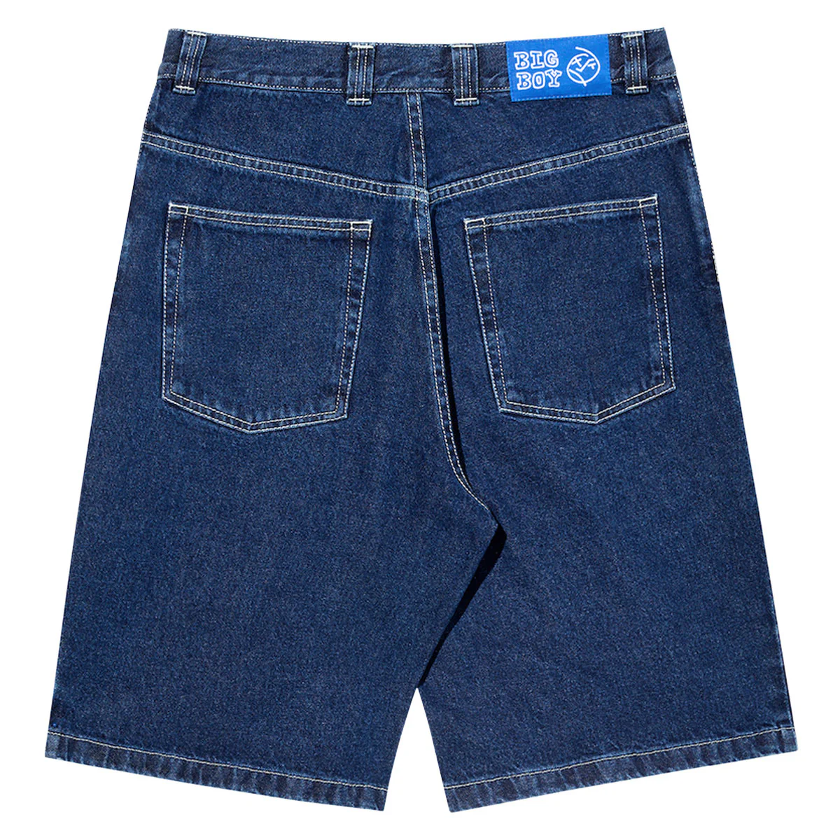 Polar Big Boy Shorts - Dark Blue/White Stitching - Image 2