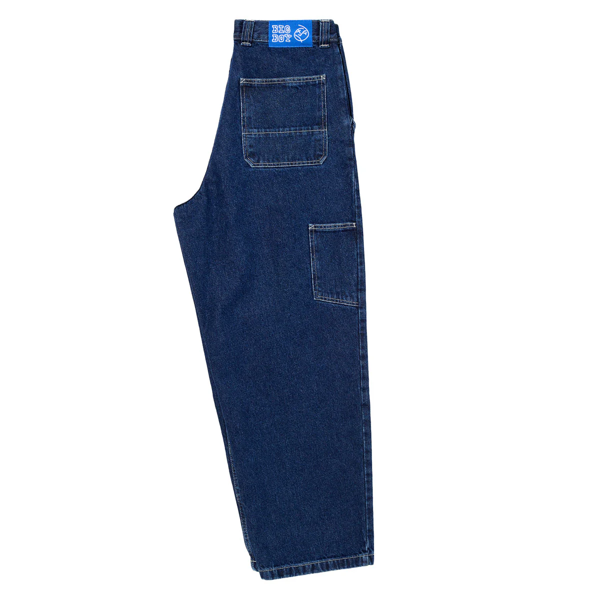 Polar Big Boy Work Pants - Dark Blue/White Stitching - Image 5