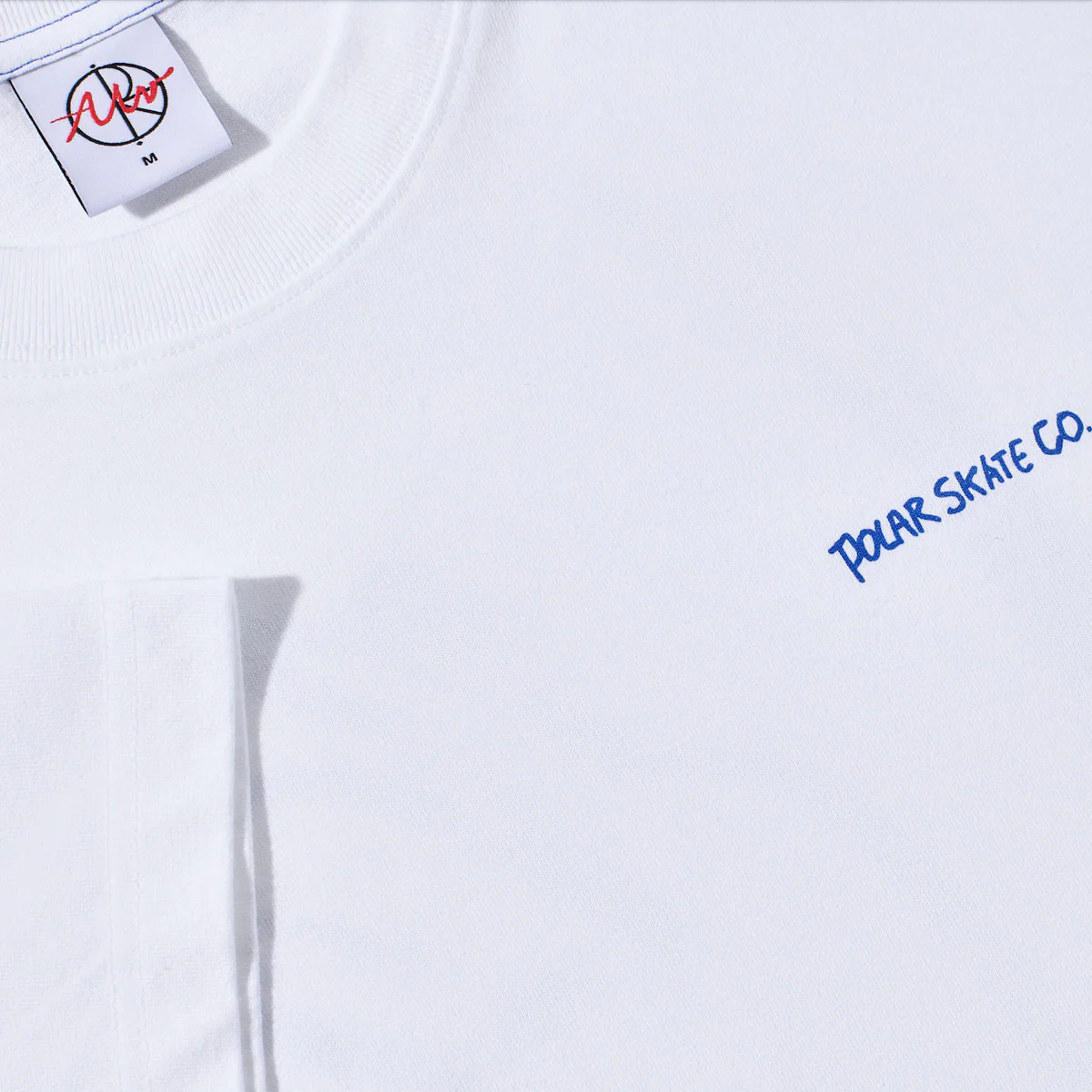 Polar Doodle Contrast T-Shirt - White/Ultramarine - Image 3