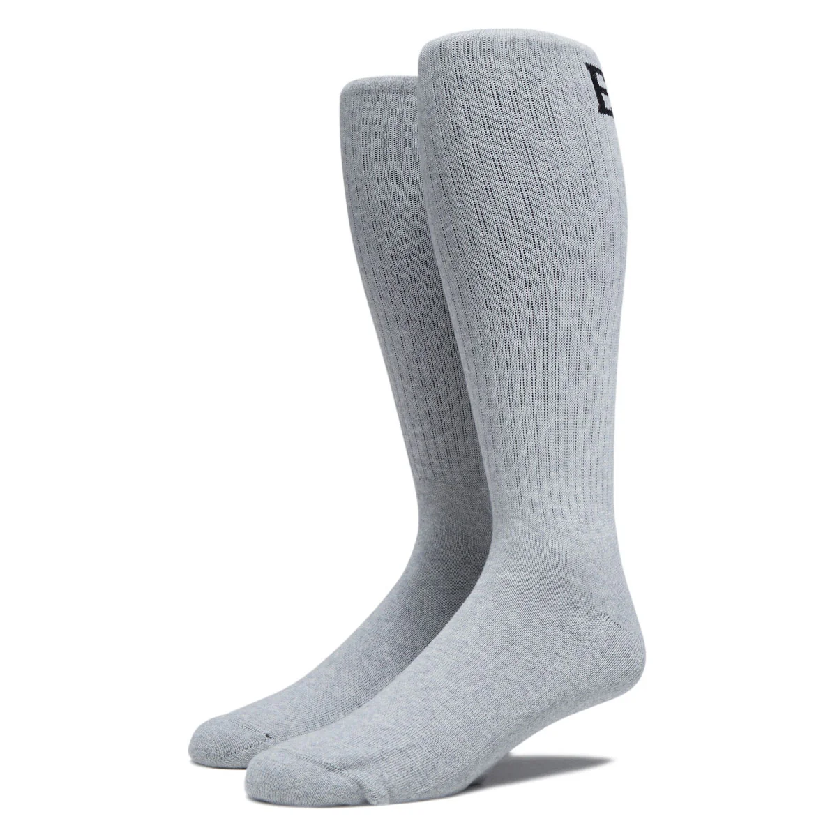 Polar Easy Now Long Rib Socks - Heather Grey