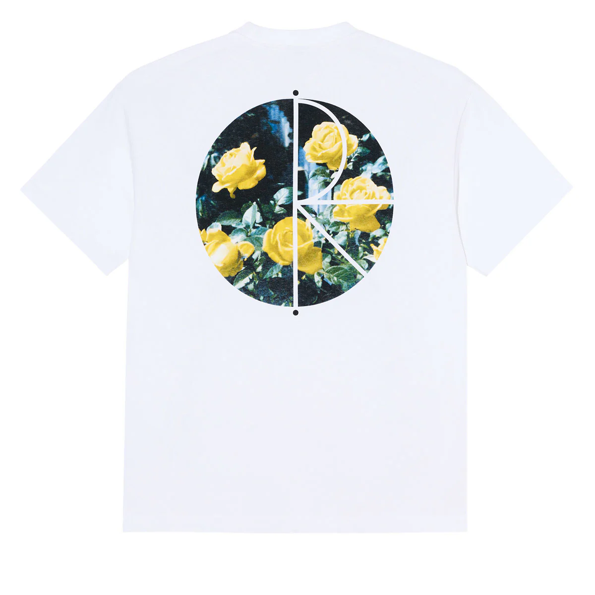 Polar Martas Roses Fill Logo T-Shirt - White