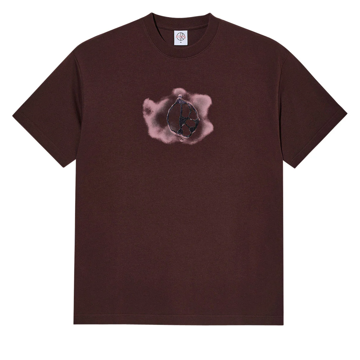 Polar Metal Logo T-Shirt - Washed Bordeaux