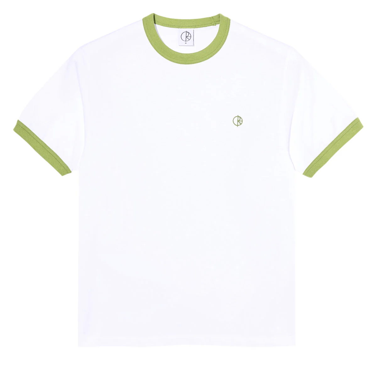 Polar Ringer T-Shirt - White/Peridot