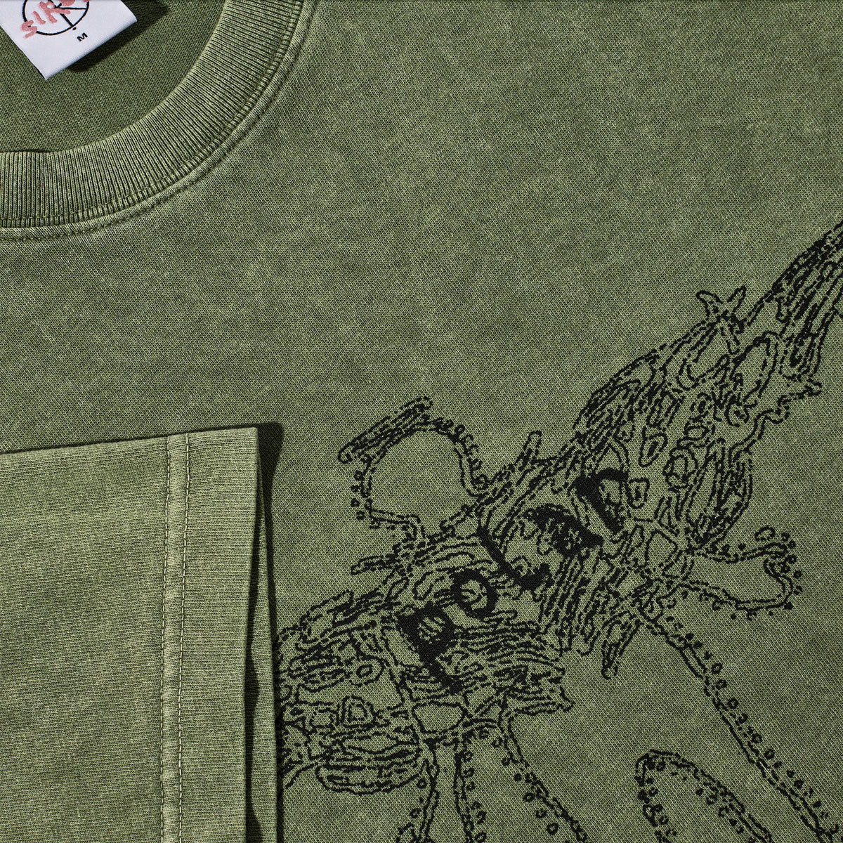 Polar Soul Acid T-Shirt - Army Green - Image 2