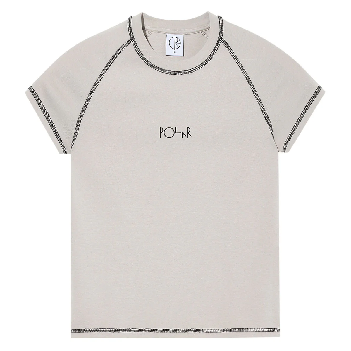 Polar Womens Script Logo Baby T-Shirt - Grey/Black