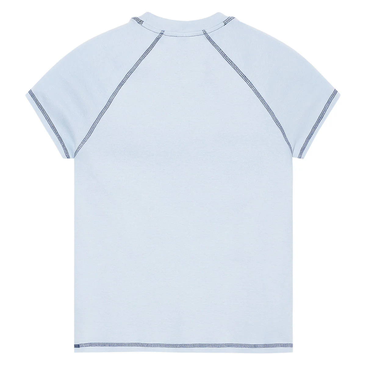 Polar Womens Script Logo Baby T-Shirt - Light Blue/Dark Blue - Image 2