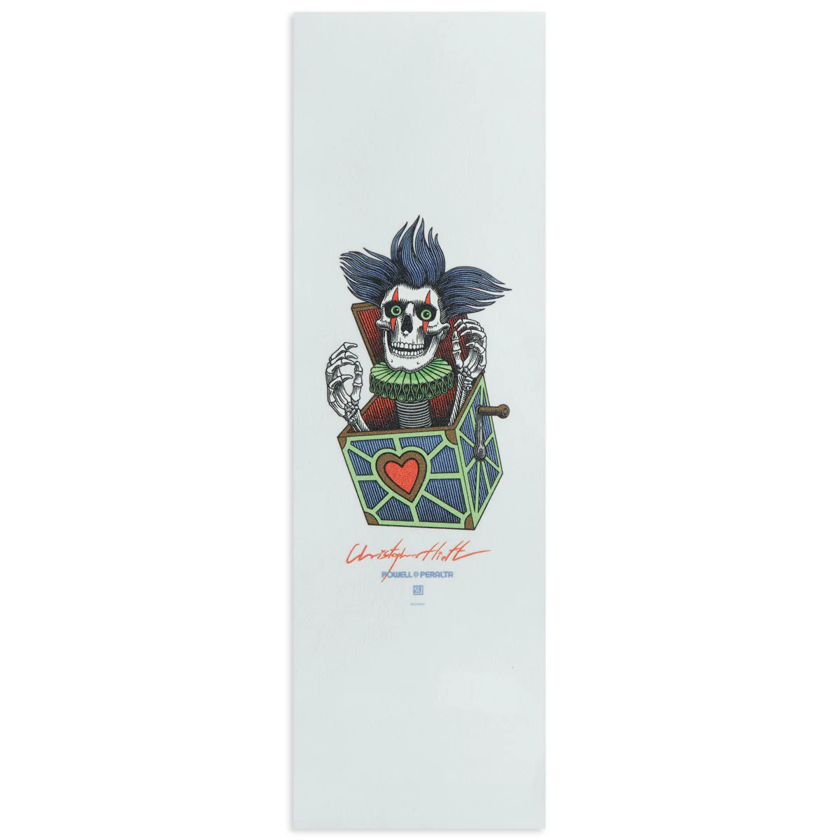 Powell-Peralta Chris Hiett Skull Grip tape - Clear - 10.50"