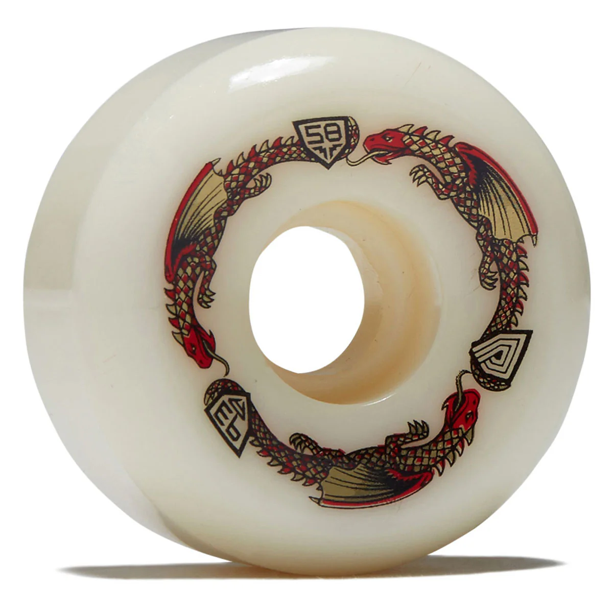 Powell-Peralta Dragon Formula 93a RB2 Skateboard Wheels - Off White - 58mm
