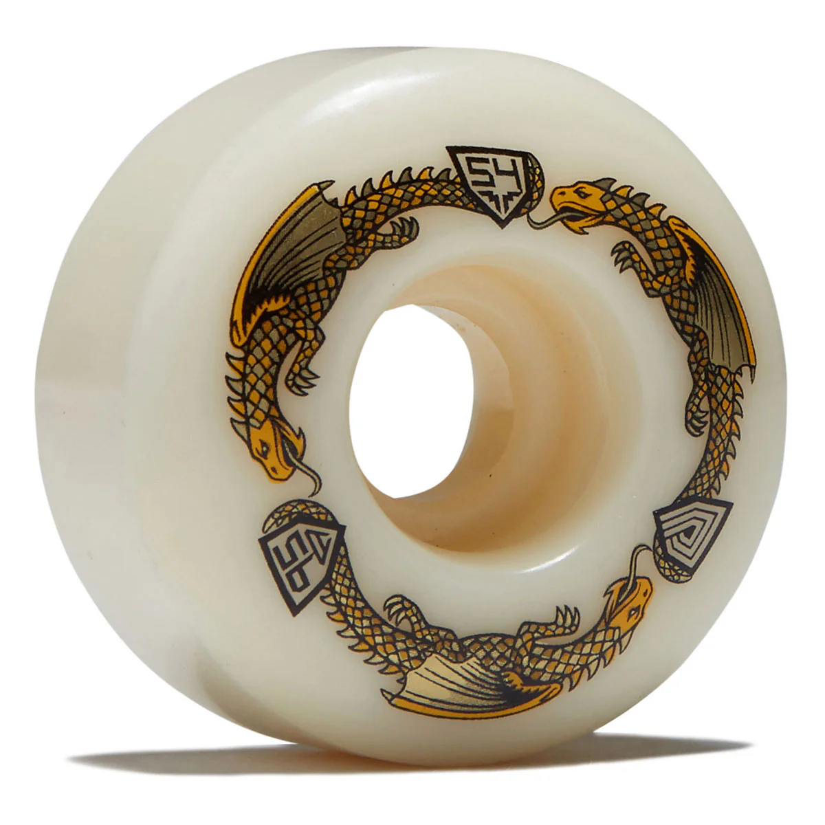 Powell-Peralta Dragon Formula 95a V4 Skateboard Wheels - Off White - 54mm