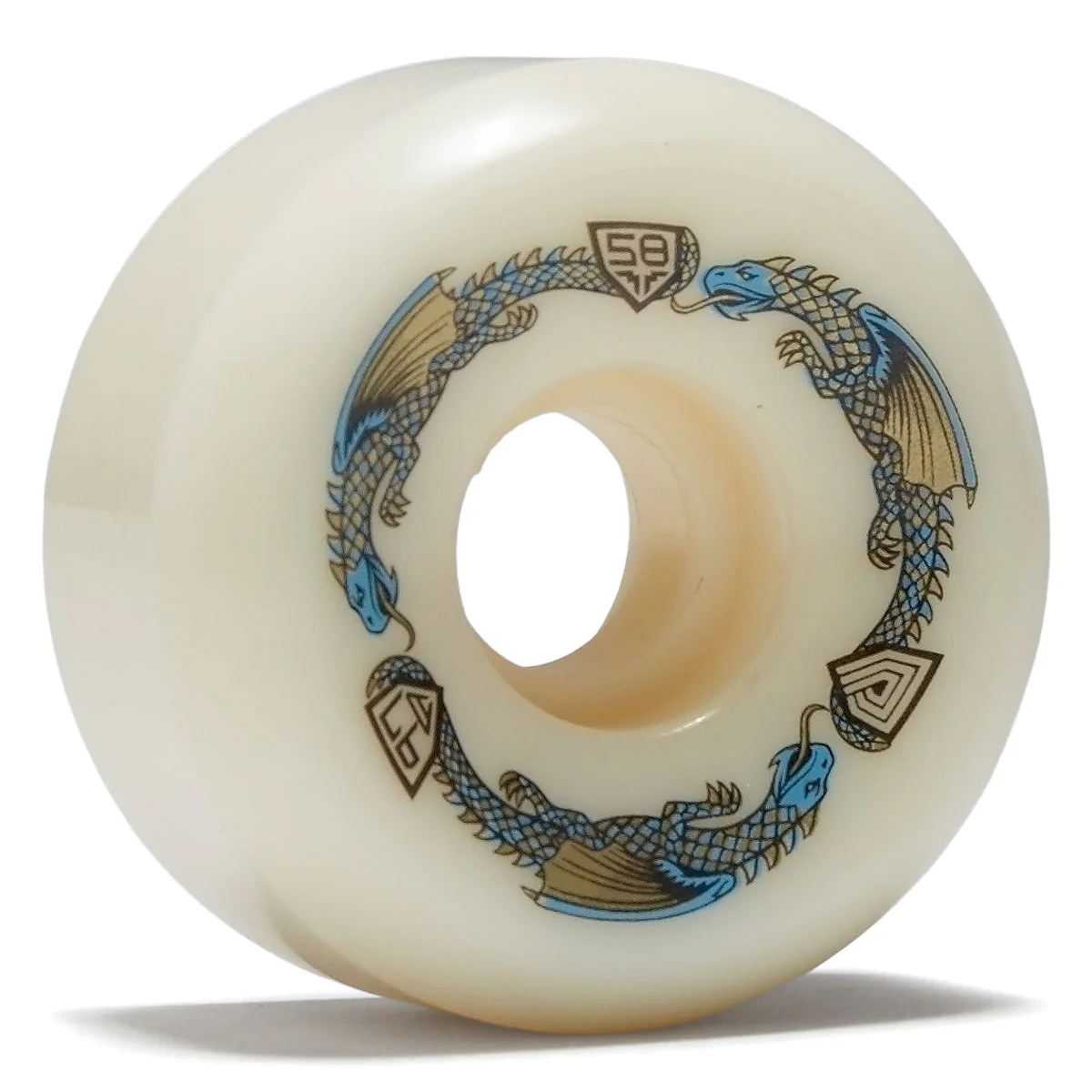 Powell-Peralta Dragon Formula 97a RB2 Skateboard Wheels - Off White - 58mm