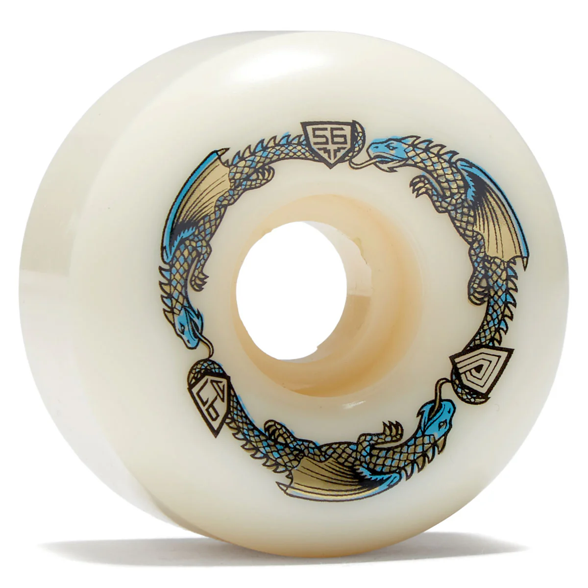 Powell-Peralta Dragon Formula 97a V6 Skateboard Wheels - Off White - 56mm