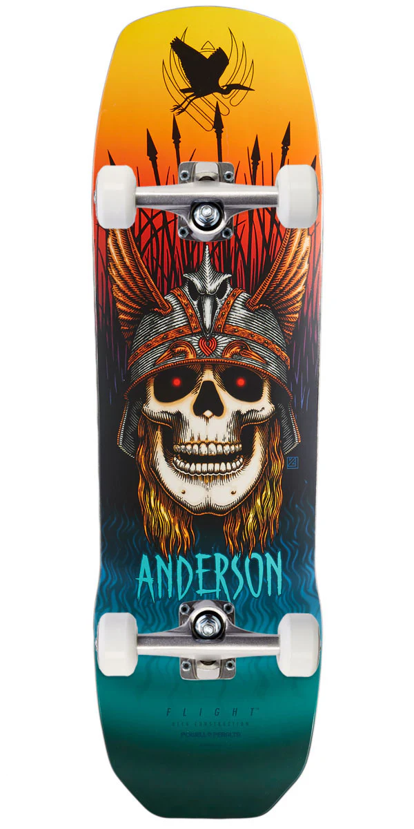 Powell-Peralta Flight Andy Anderson Crane Skull Skateboard Complete - 8.45"