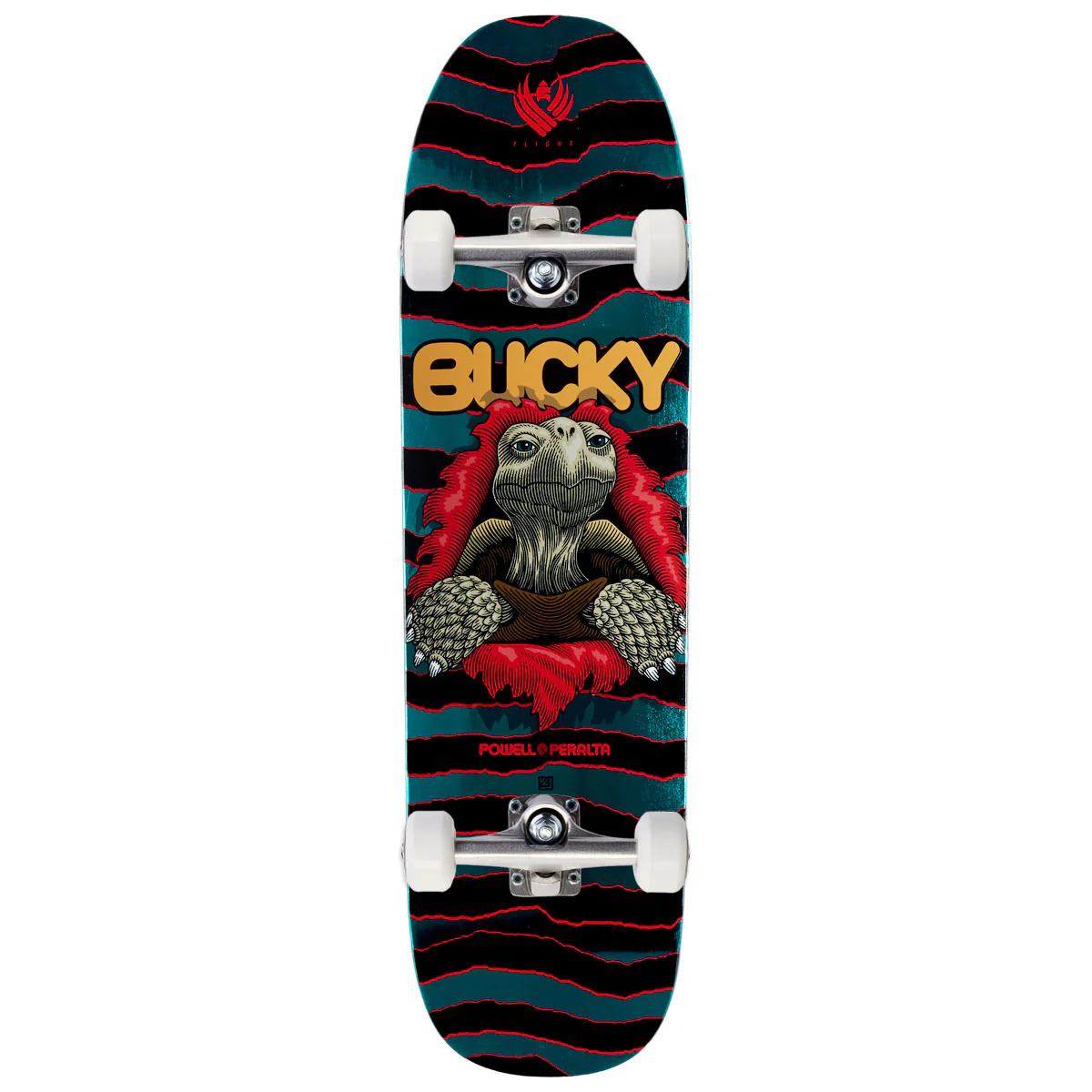 Powell-Peralta Flight Bucky Lasek Tortoise 05 Skateboard Complete - Turquoise Foil - 8.62"
