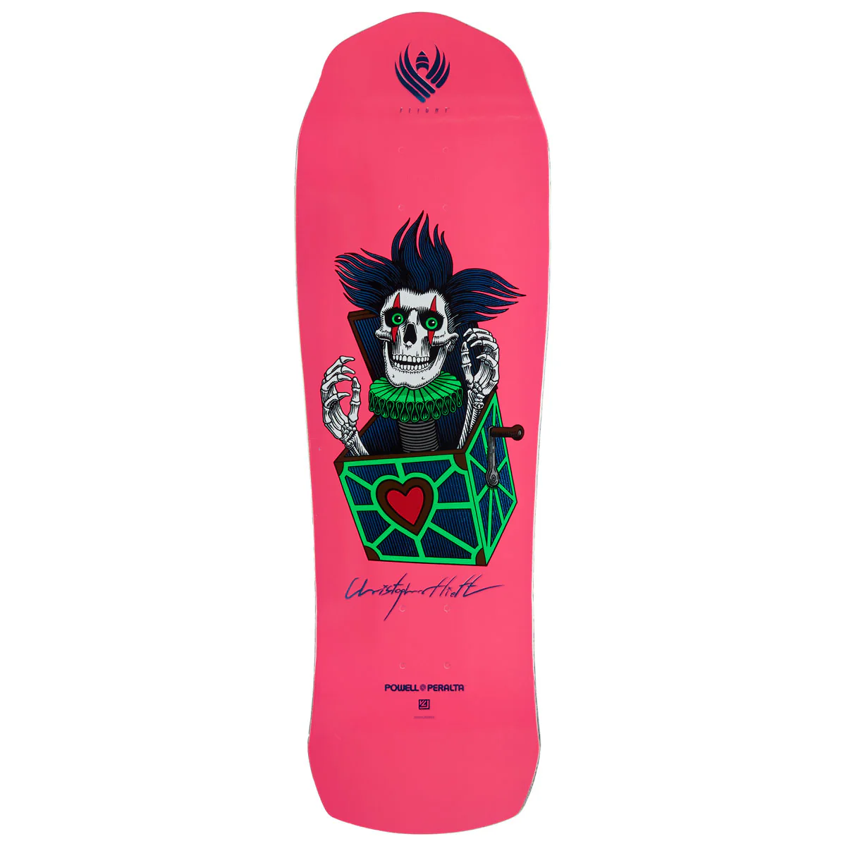Powell-Peralta Flight Chris Hiett Skull Skateboard Deck - 9.50"