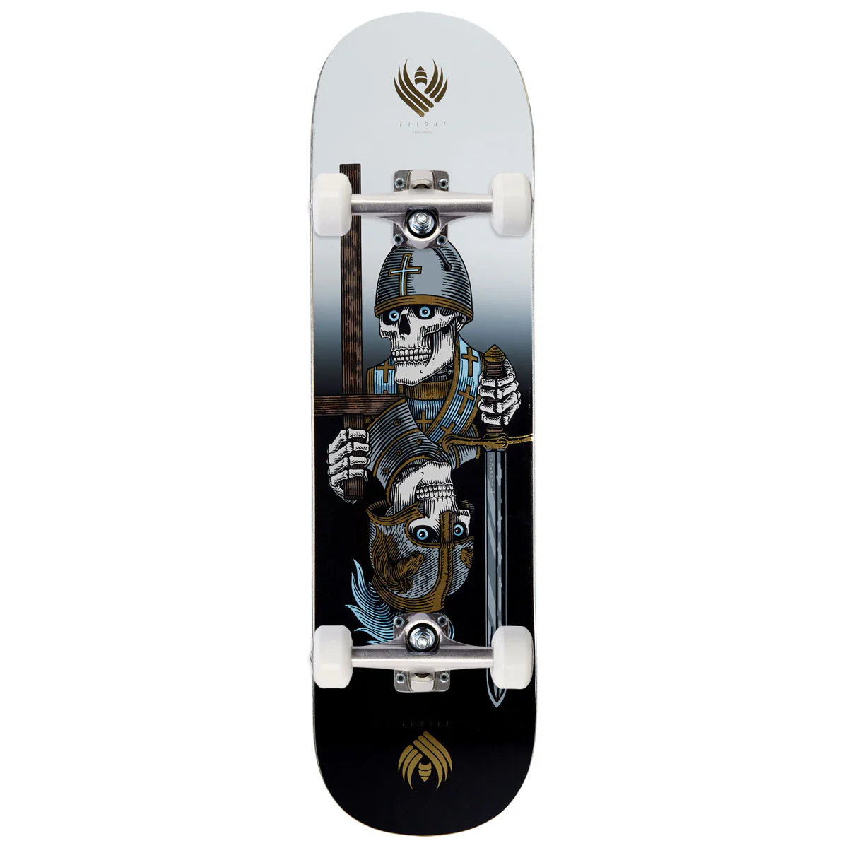 Powell-Peralta Flight Dan Corrigan Chess Skull Skateboard Complete - 8.42"