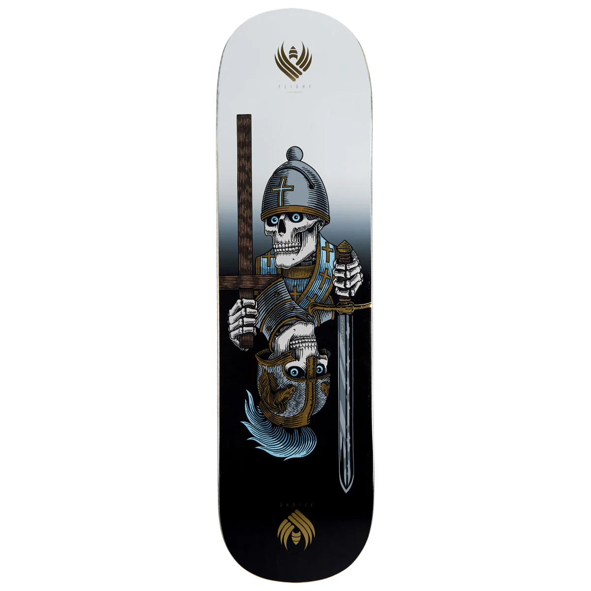 Powell-Peralta Flight Dan Corrigan Chess Skull Skateboard Deck - 8.42"