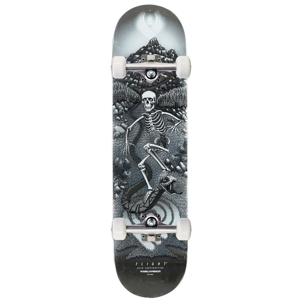 Powell-Peralta Flight JM Duran Sidewinder 05 Skateboard Complete - Silver Foil - 8.88"