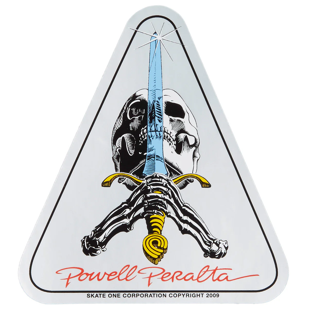 Powell-Peralta Ray Rodriguez Skull And Sword Sticker - 4.00"
