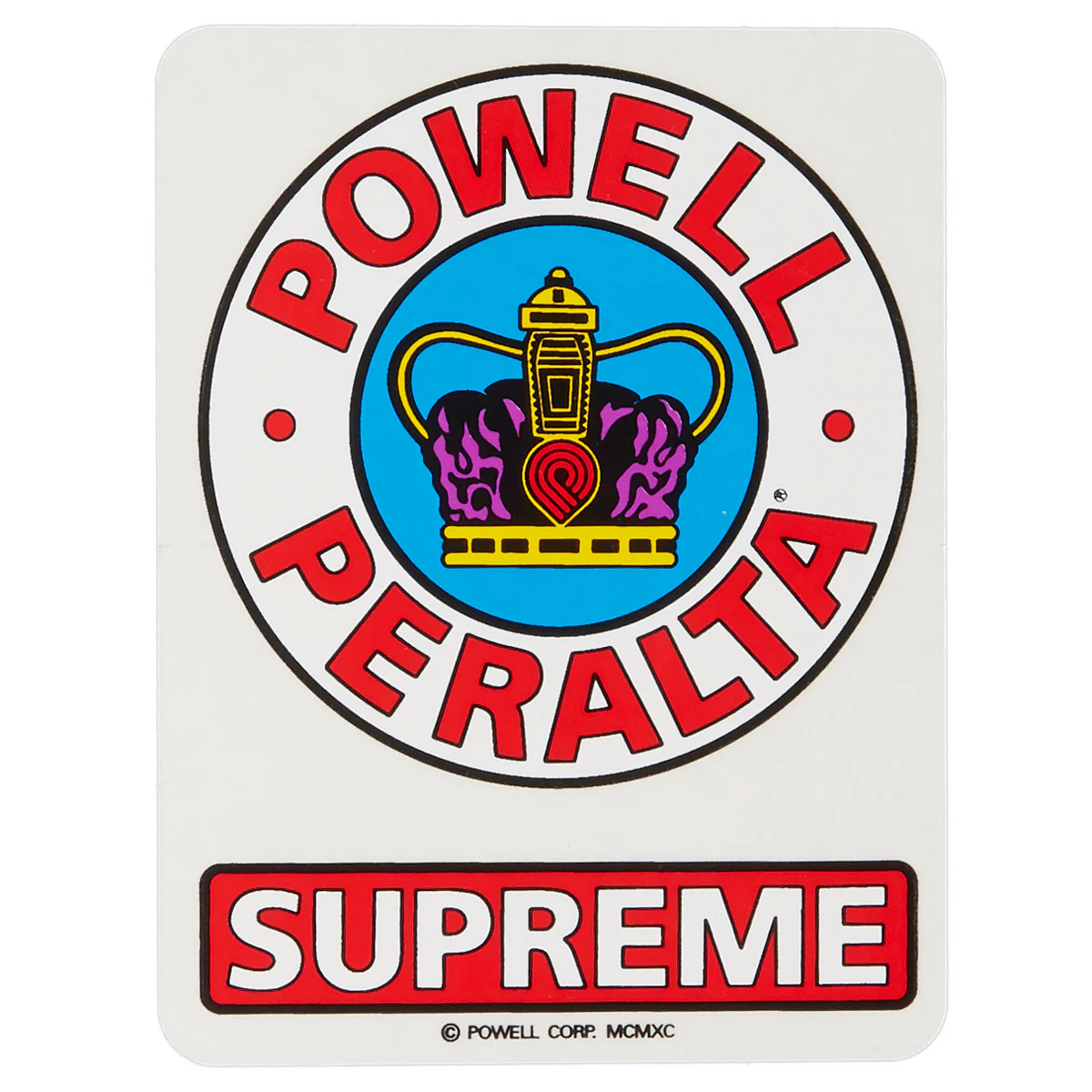 Powell-Peralta Supreme OG Stickers - 6"