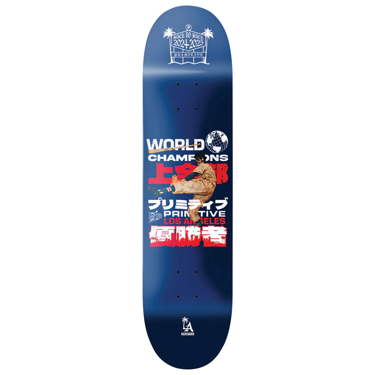 Primitive Last Pitch Skateboard Deck - Blue - 8.25"