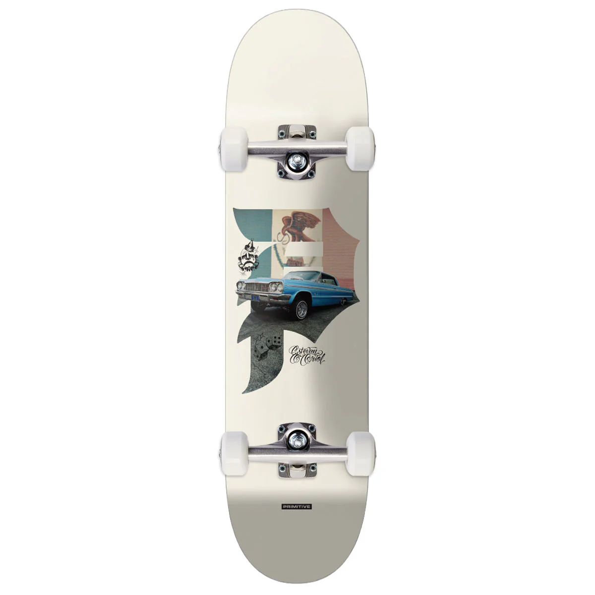 Primitive x Estevan Oriol Dirty P Pride Skateboard Complete - Natural - 8.25"