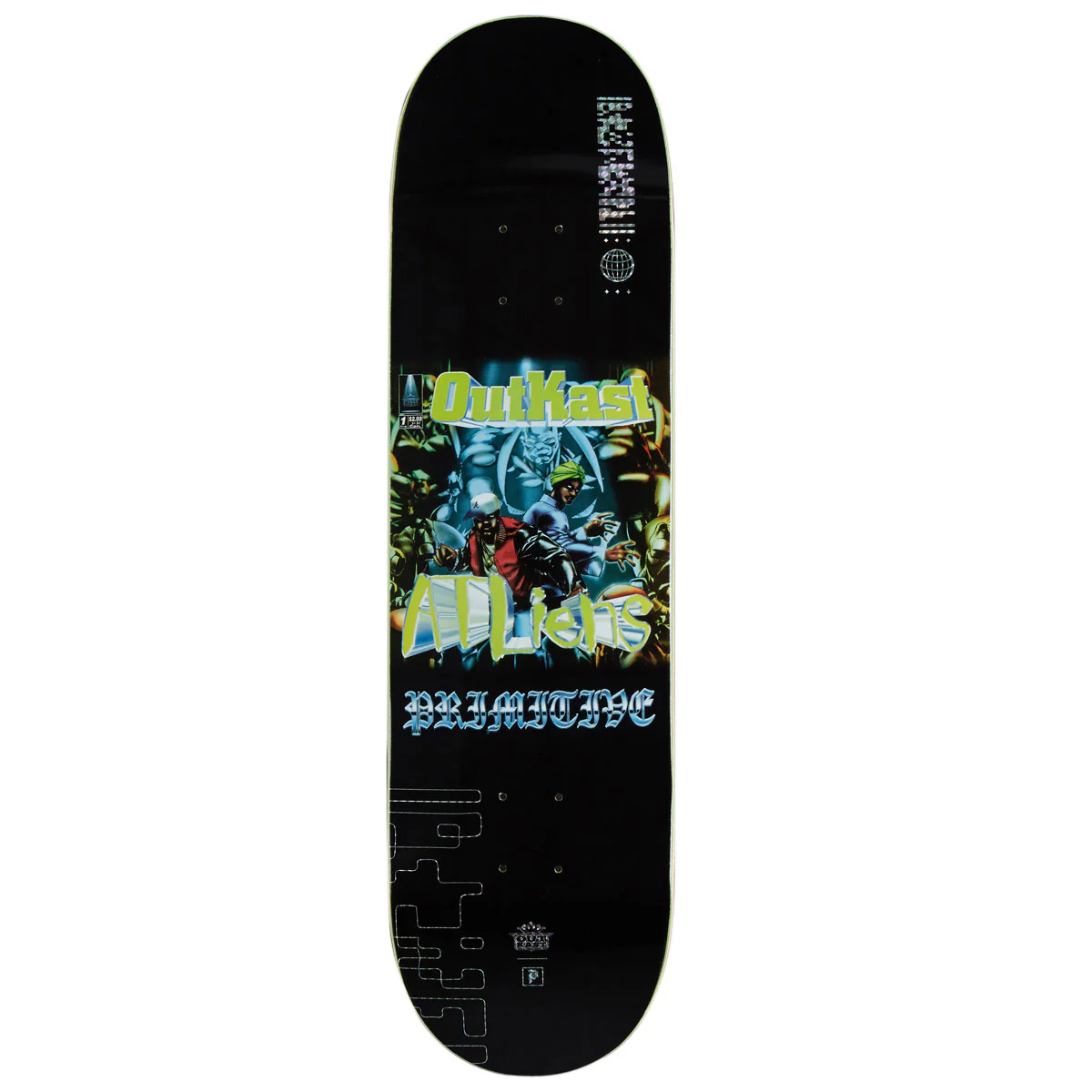 Primitive x Outkast Atliens Team Skateboard Deck - Black - 8.25"