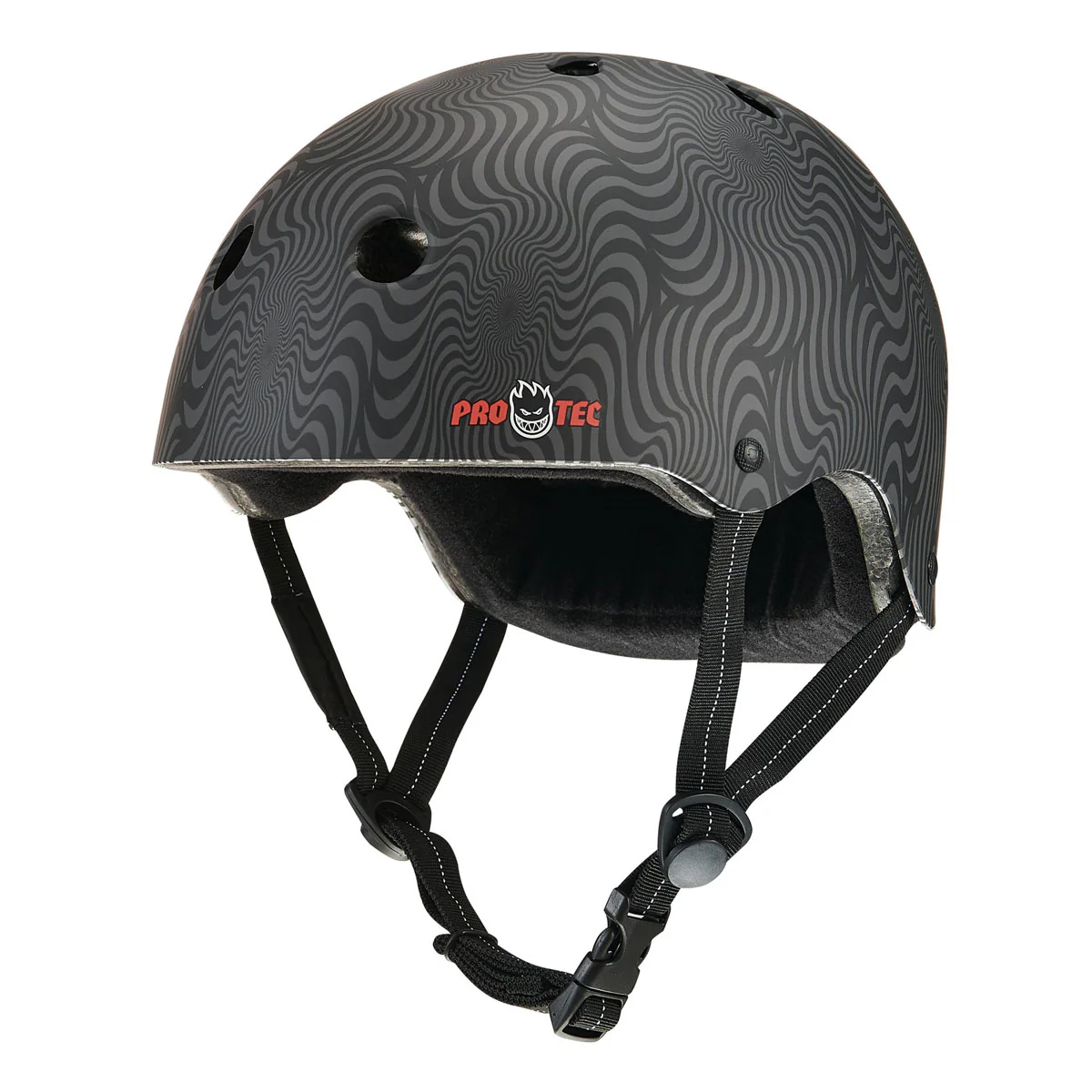 Pro-Tec x Spitfire Low Pro Helmet - Black Swirl