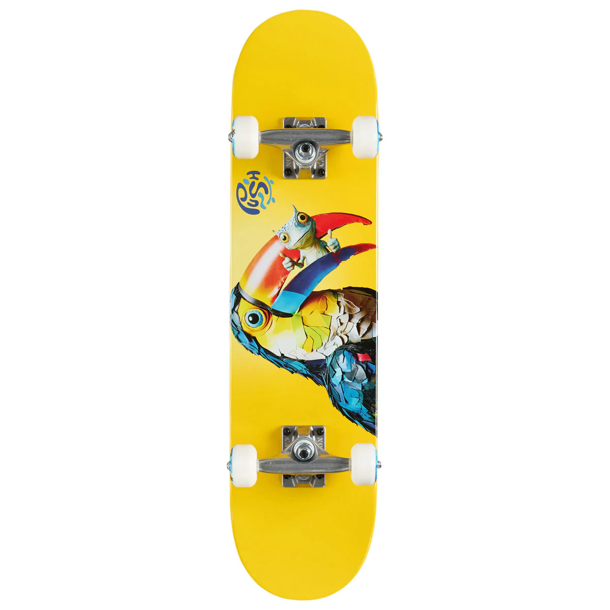 Push Toucan FP Soft Top Pre-Built Skateboard Complete - Golden - 7.25"