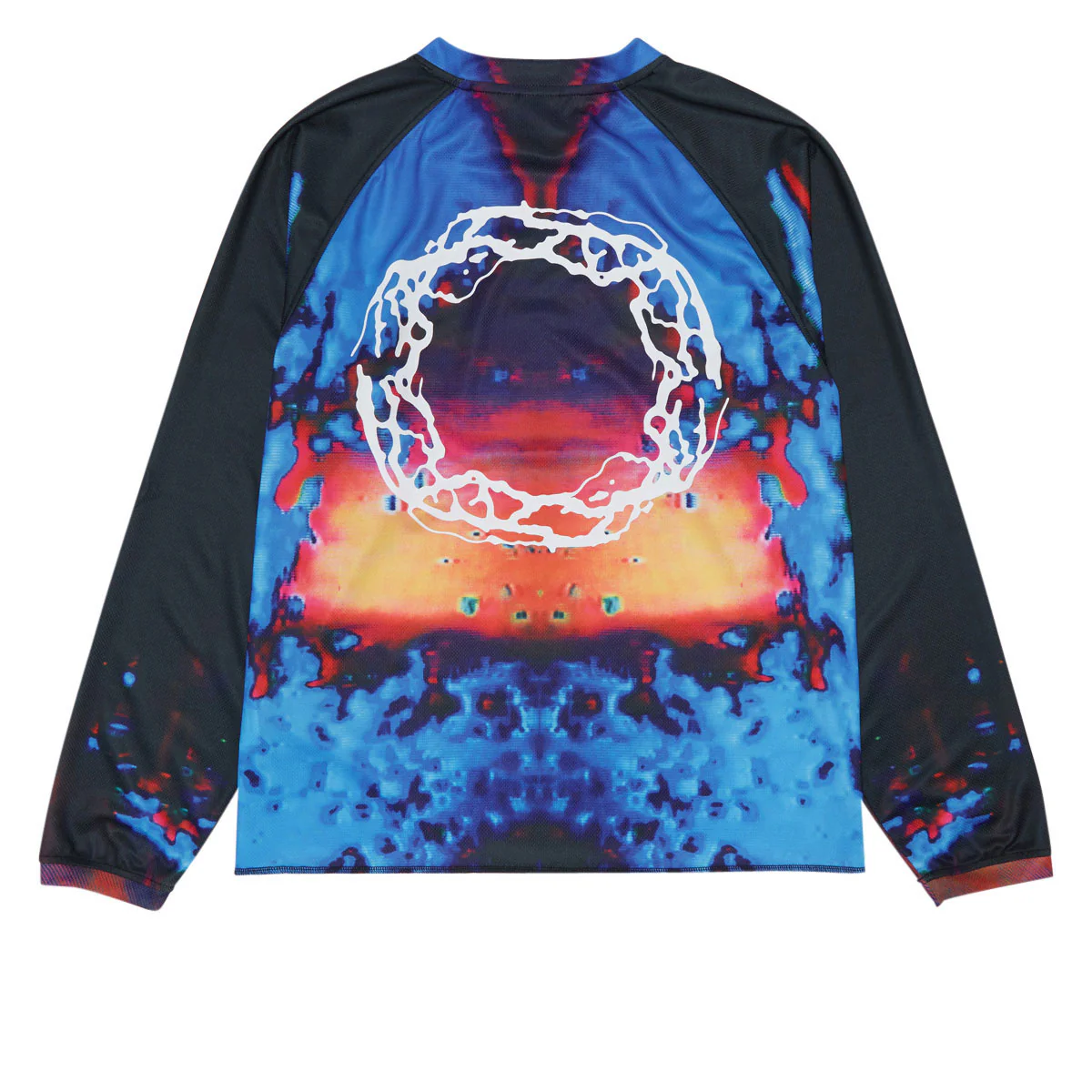 Quasi Gasser Moto Long Sleeve Jersey - Electric Blue - Image 2