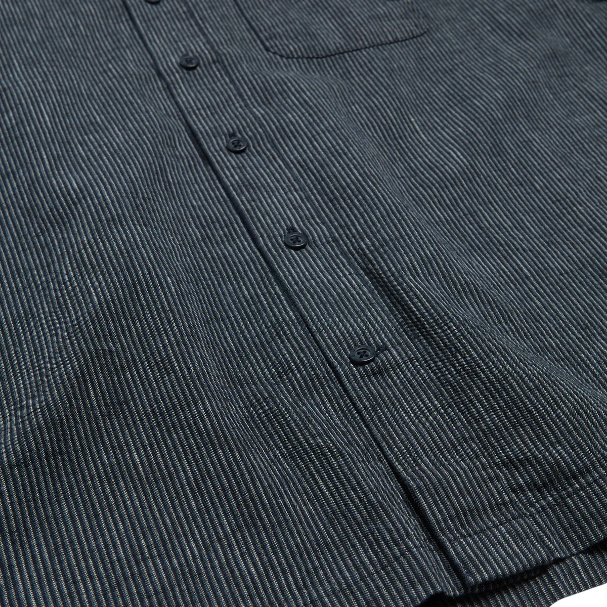 Quasi Kalvin Button Up Shirt - Navy - Image 4