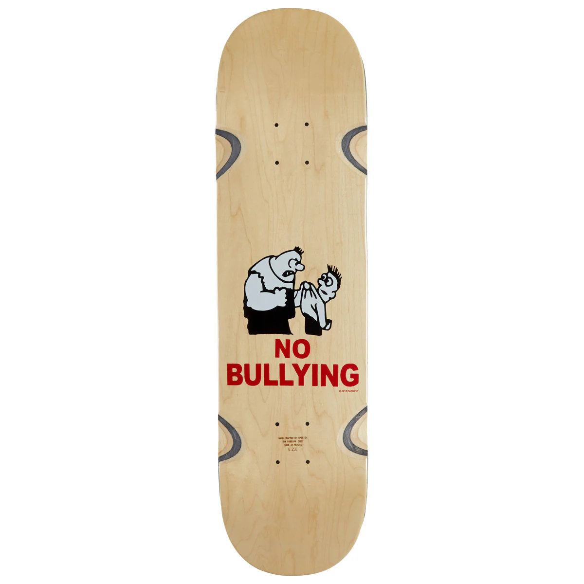Rassvet No Bullying Skateboard Deck - Natural - 8.25"