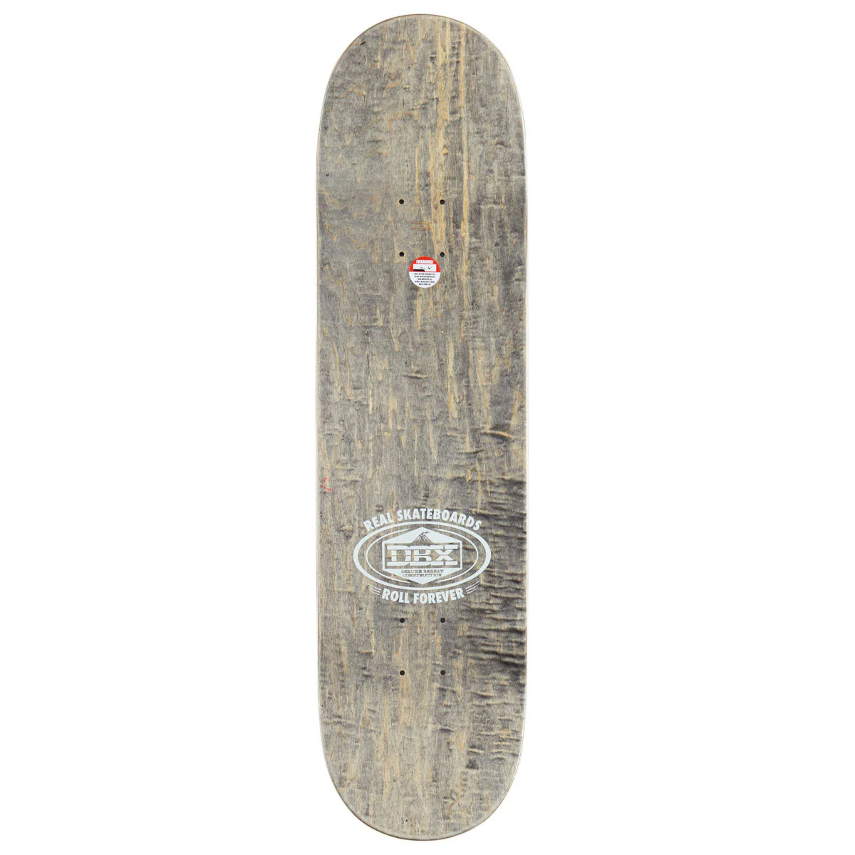 Real DBX Oval Team Skateboard Deck - Yellow - 8.38" - Image 2