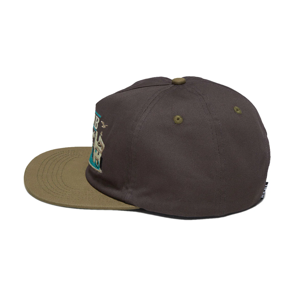 Real EMB Hat - Charcoal/Tan - Image 3