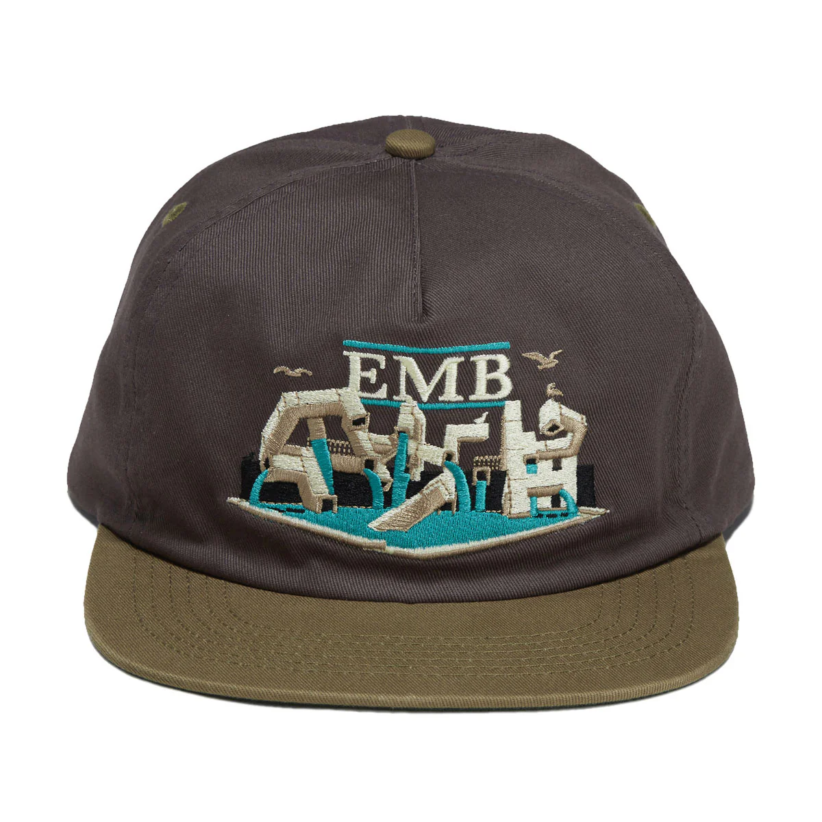 Real EMB Hat - Charcoal/Tan - Image 5